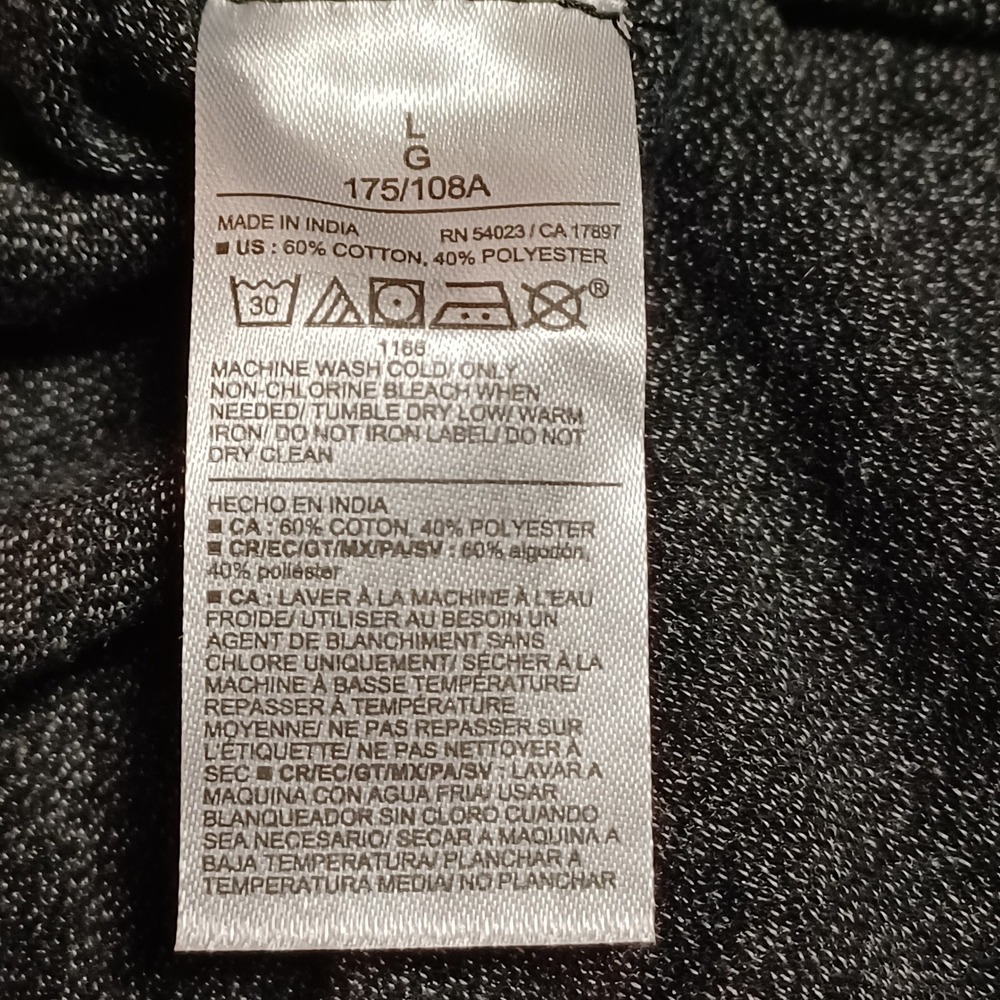 Old Navy Mens Classic Fit Pique Polo Shirt Charcoal Grey‎ Pinstripe L 685275-00 - Picture 9 of 10